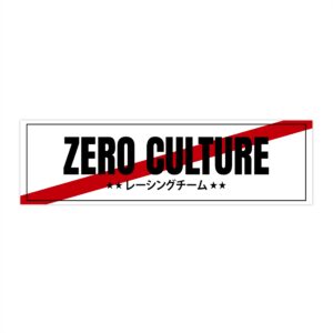 Zero Culture Racing Team Vinyl Slap Sticker