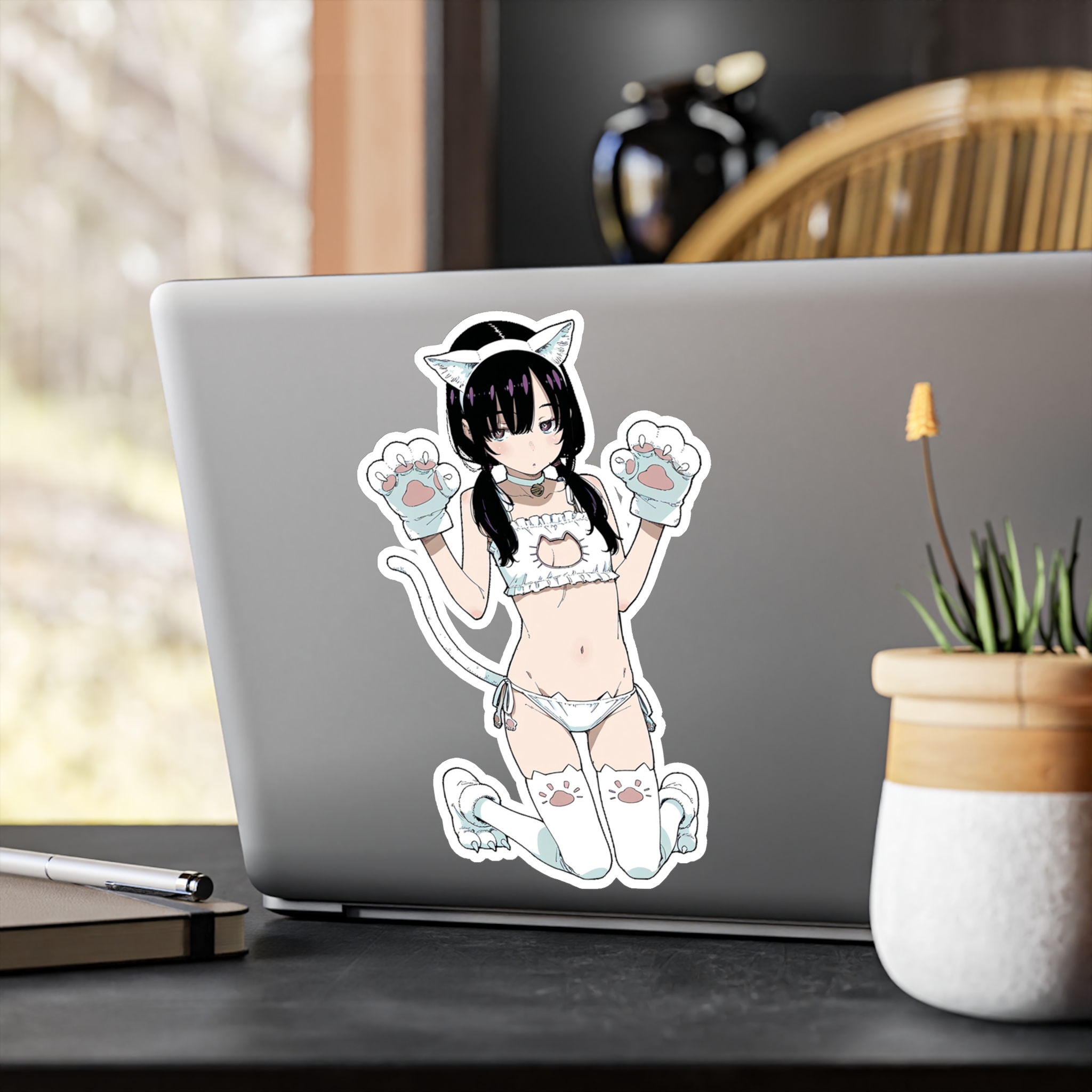 Cat Girl Cosplay Stickers 2 Cat Girl Cosplay Stickers - Image 2
