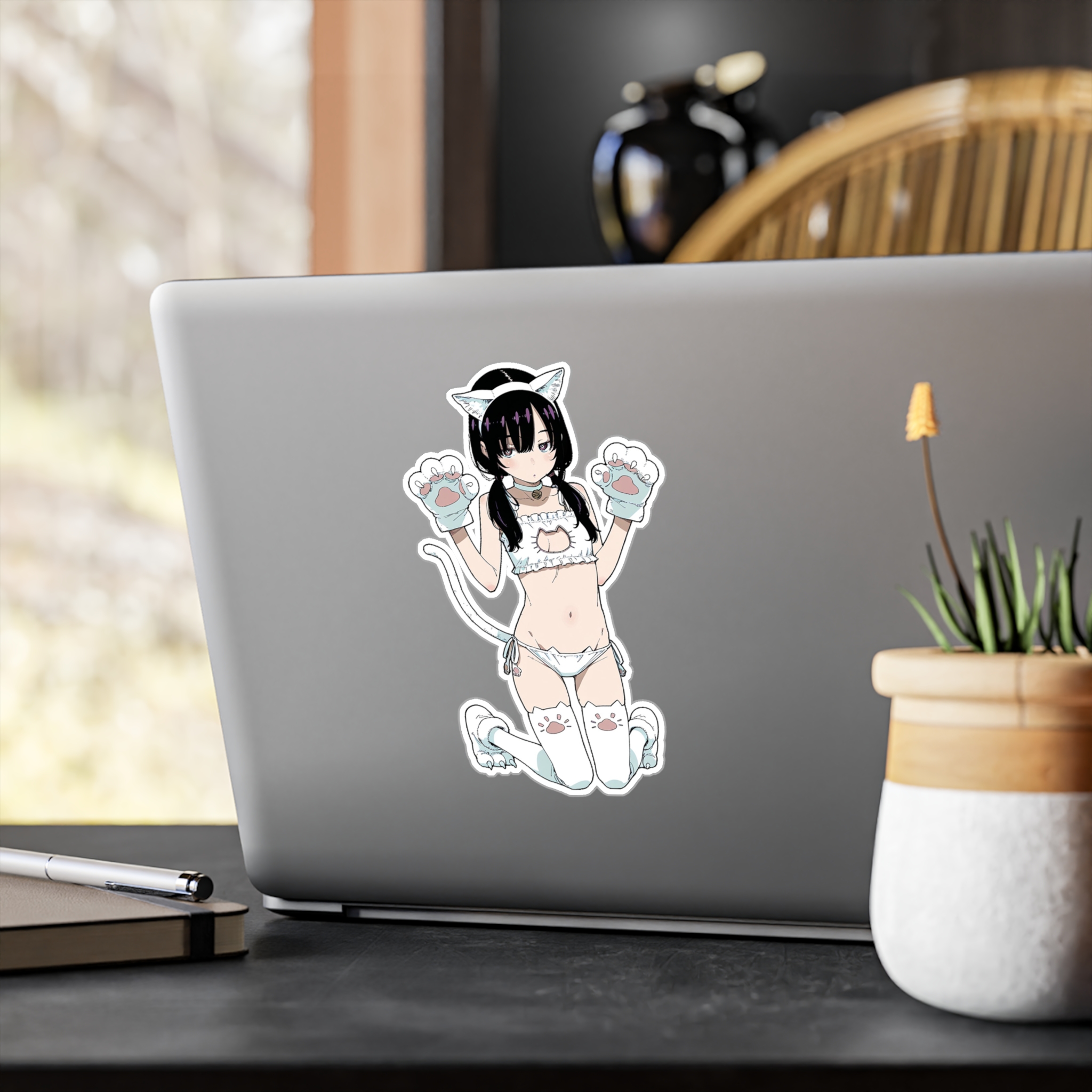Cat Girl Cosplay Stickers 5 Cat Girl Cosplay Stickers - Image 5