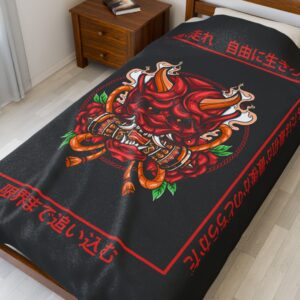 Oni Velveteen Plush Blanket